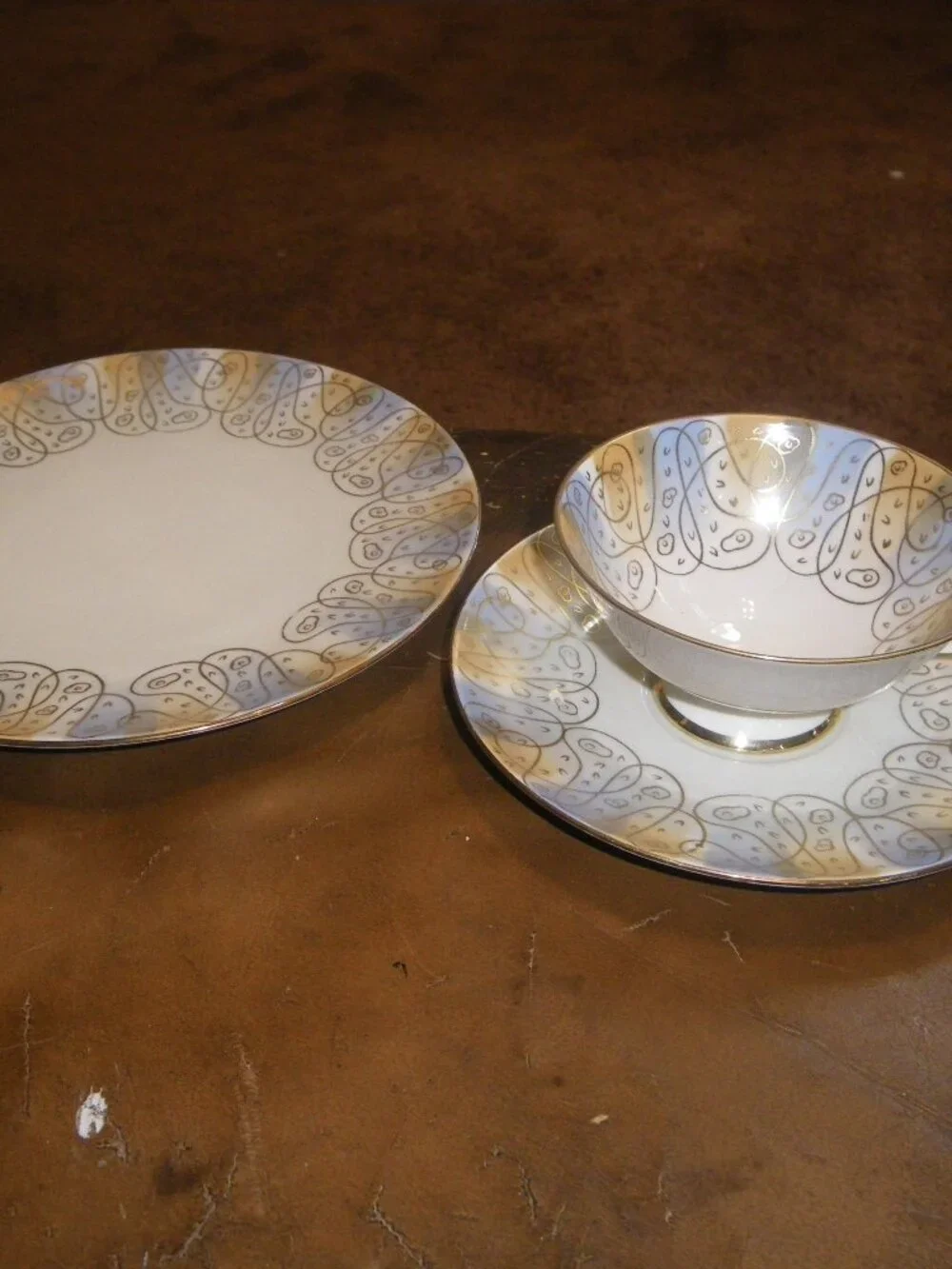 Vintage China Teacup & Saucer Set w/ Plate “Sohumann Arzberg Bavaria”